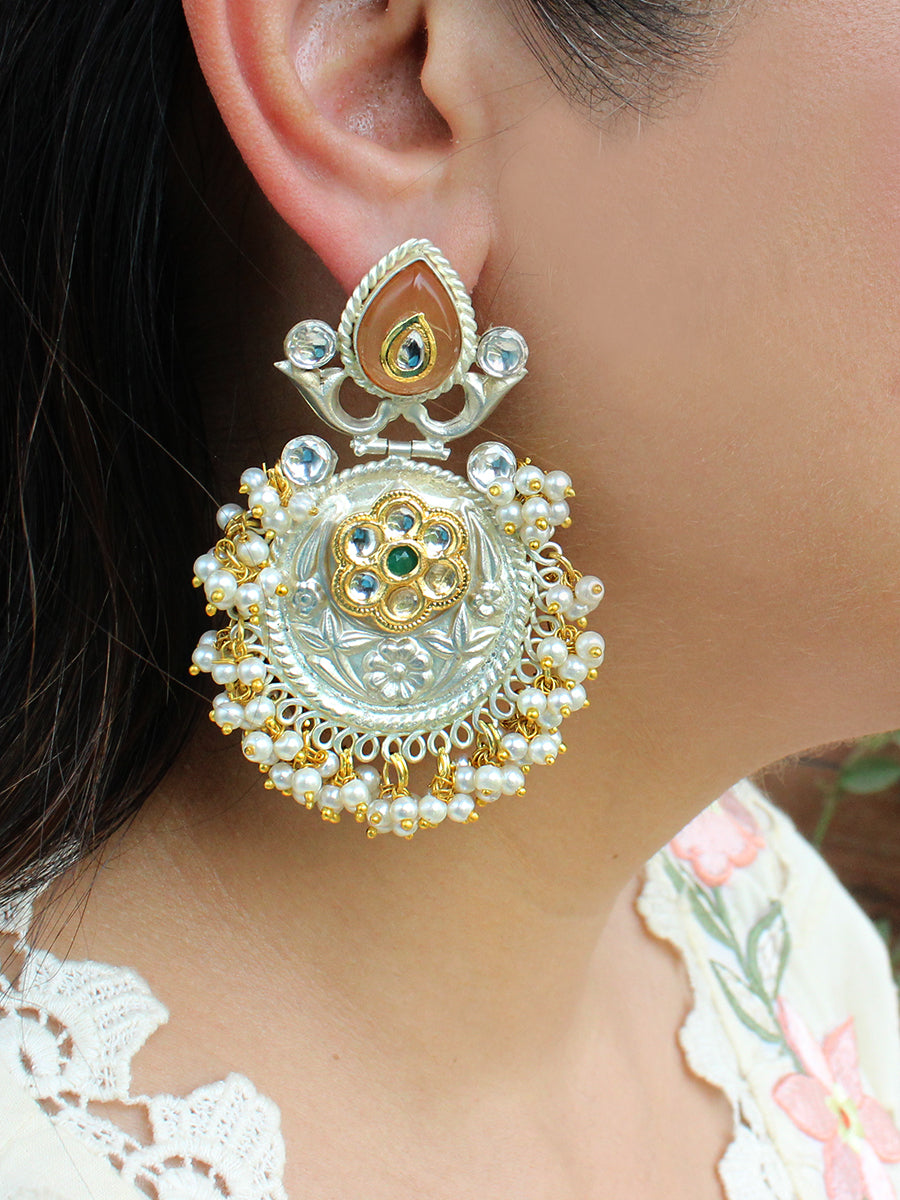 Sanmita Earrings-Peach