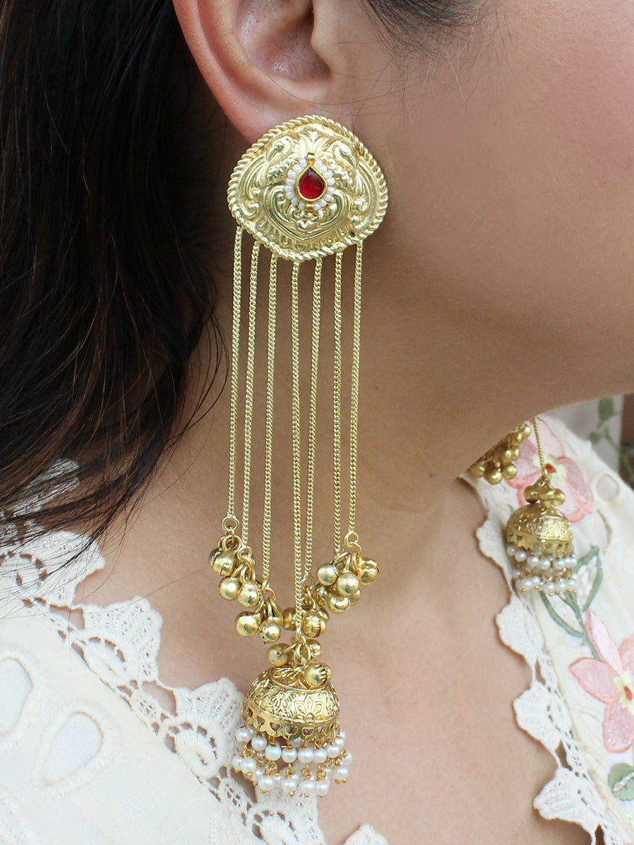 Prakruti Long Jhumka / Jhumki Earrings