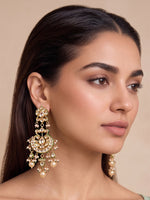 Rohini Kundan Earrings-White