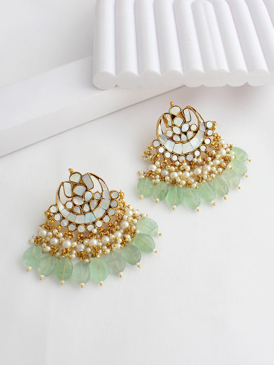 Ashvika Earrings-Mint Green