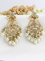 Abhika Chandbali Earrings-Ivory