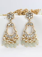 Ayana Chandbali Earrings-Mint Green