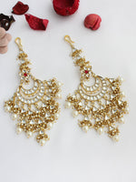 Dishani Chandbali Earrings-White