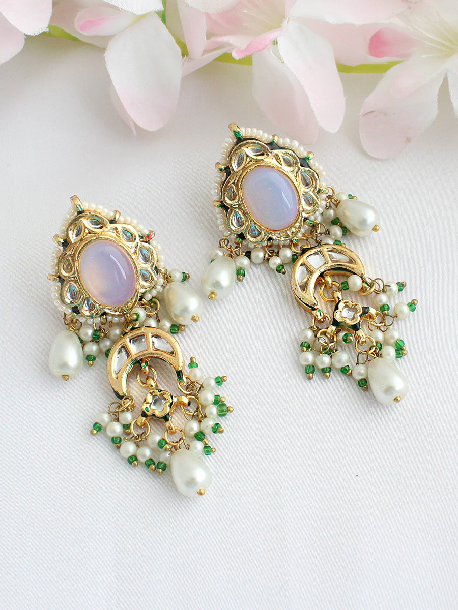 Nabhya Kundan Long Earrings