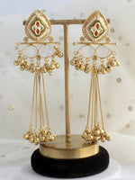 Arnika Long Earrings-Ivory