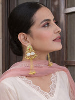 Arnika Long Earrings-Ivory