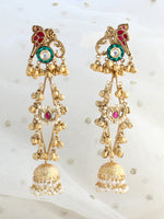 Varnika Long Jhumki Earrings 