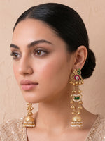 Varnika Long Jhumki Earrings 
