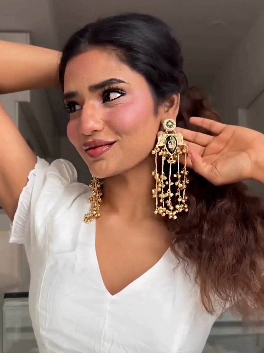 Saanjh Long Earrings
