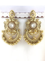 Kritya Long Earrings-Gold
