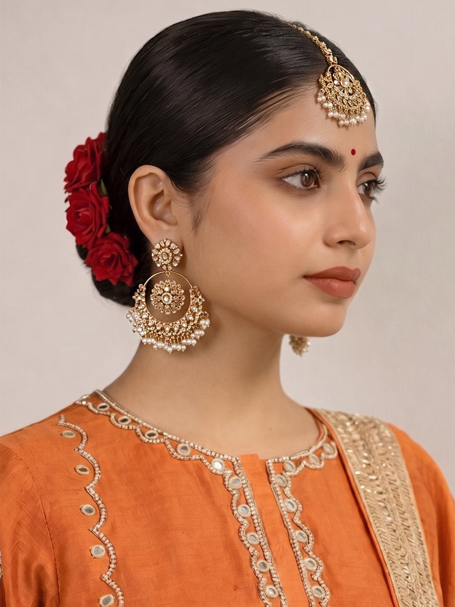 Ziana Earrings & Tikka