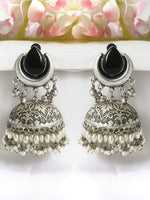Keshini Jhumki Earrings-Black