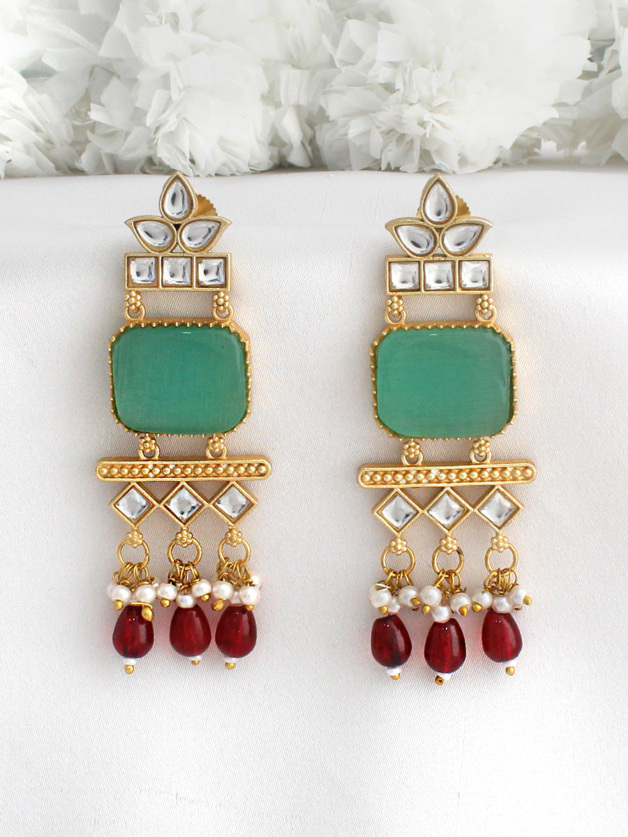 Ananya Earrings-Mint Green