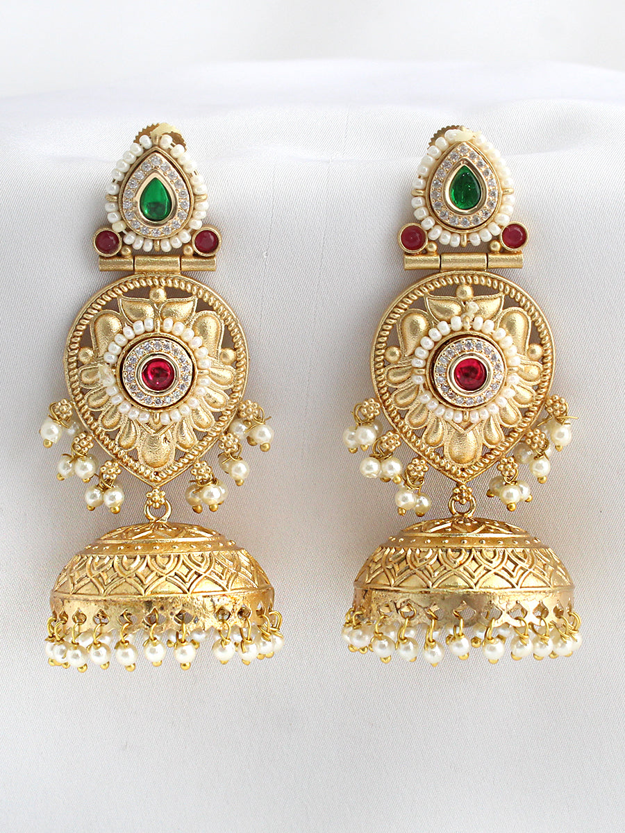 Himangi Jhumki Earrings-Multicolor