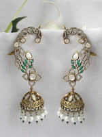 Kiyanvi Kanphool Earrings-Green