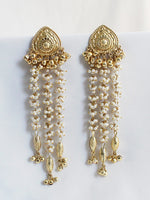 Saavi Long Earrings-Gold