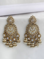 Shriya Dangle Earrings-White