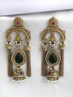 Mirika Long Earrings-Multicolor