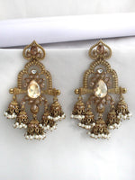 Kaisha Long Earrings-Gold