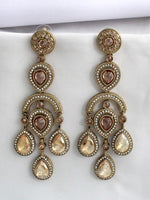 Ahira Long Earrings-Gold