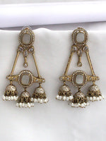 Mishka Long Earrings-Ivory