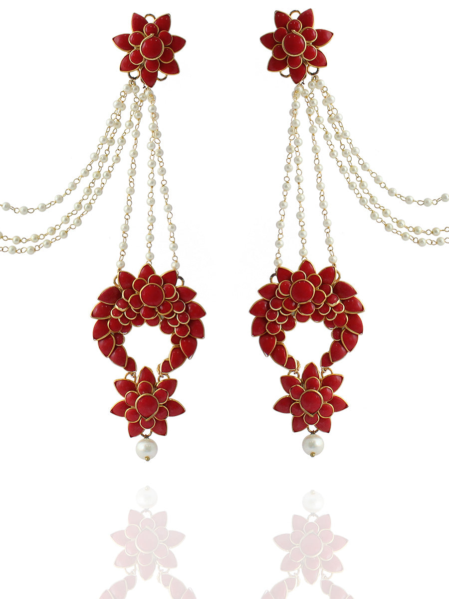 Aayat Earrings With Ear Chain