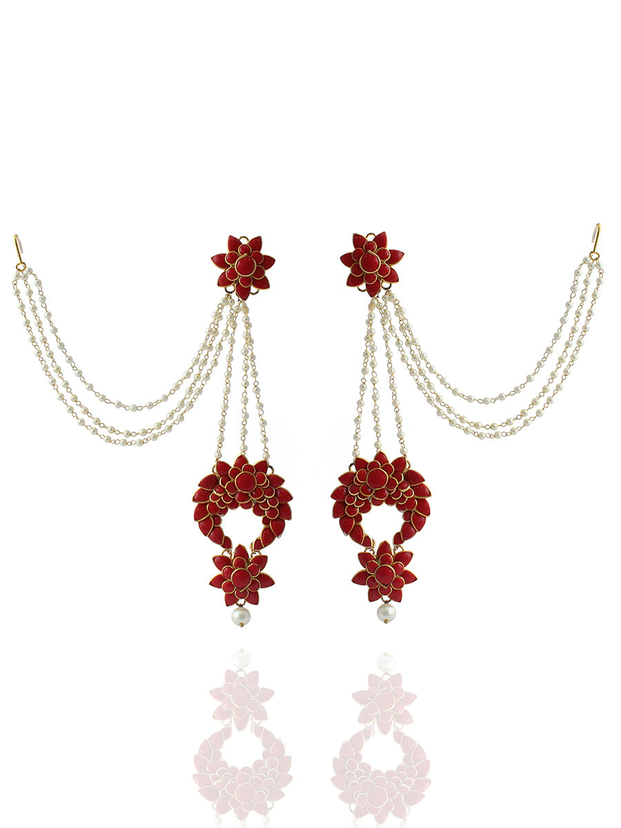 Aayat Earrings With Ear Chain