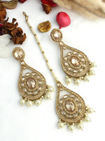 Molisha Earrings & Tikka-gold