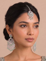 Noor Earrings & Tikka-Mint Green