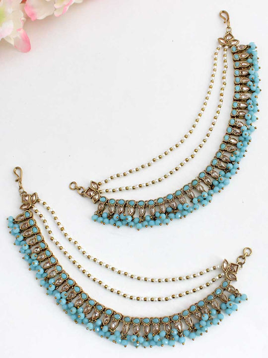 Minal Ear Chain-Turquoise