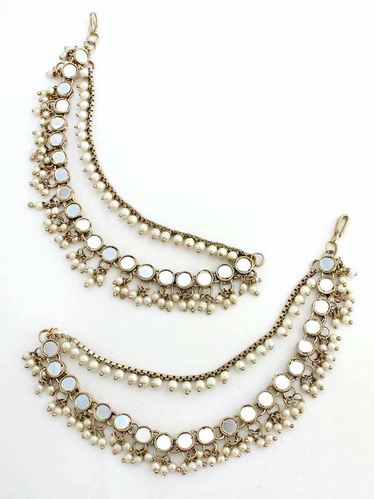 Kangana Ear Chain-Golden