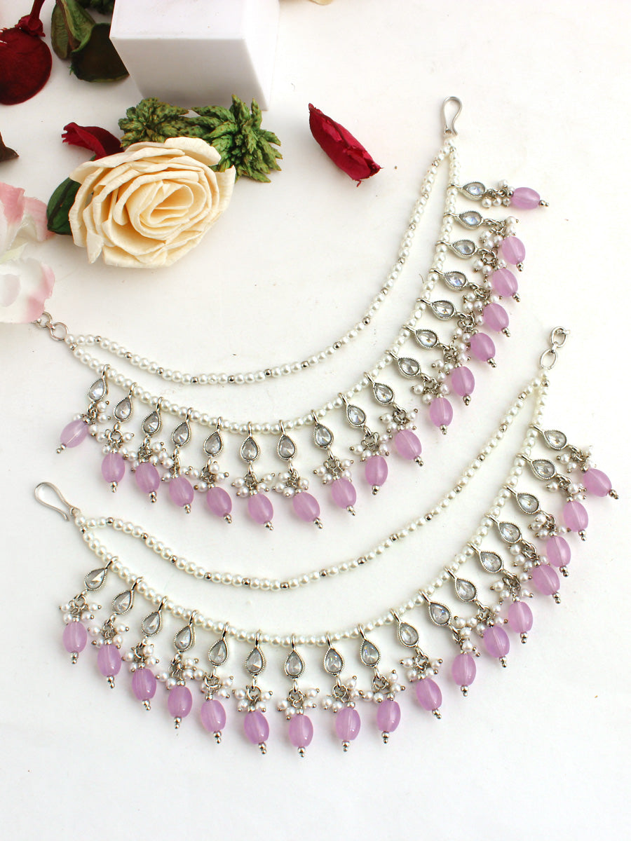 Rabia Ear Chain-Lavender