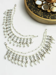 Rabia Ear Chain-Silver