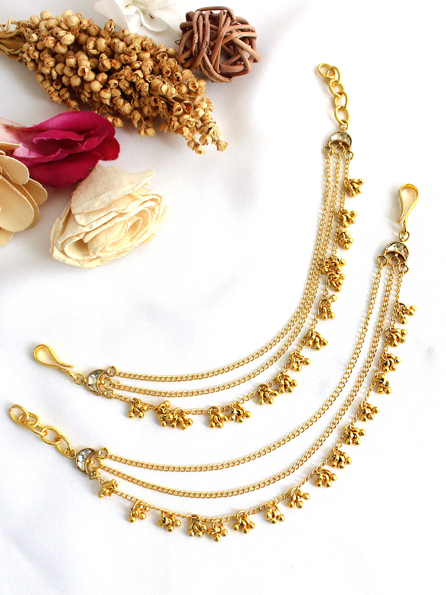 Urja Ear Chain / Kaanchain -Gold