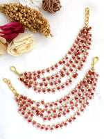 Pallavi Ear Chain / Kaanchain -Pink
