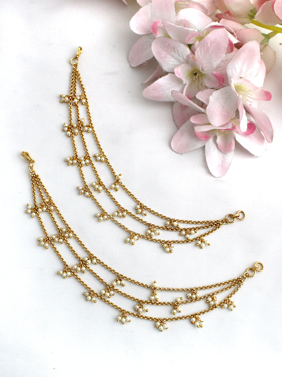 Niyati Ear Chain / Kaanchain-Gold