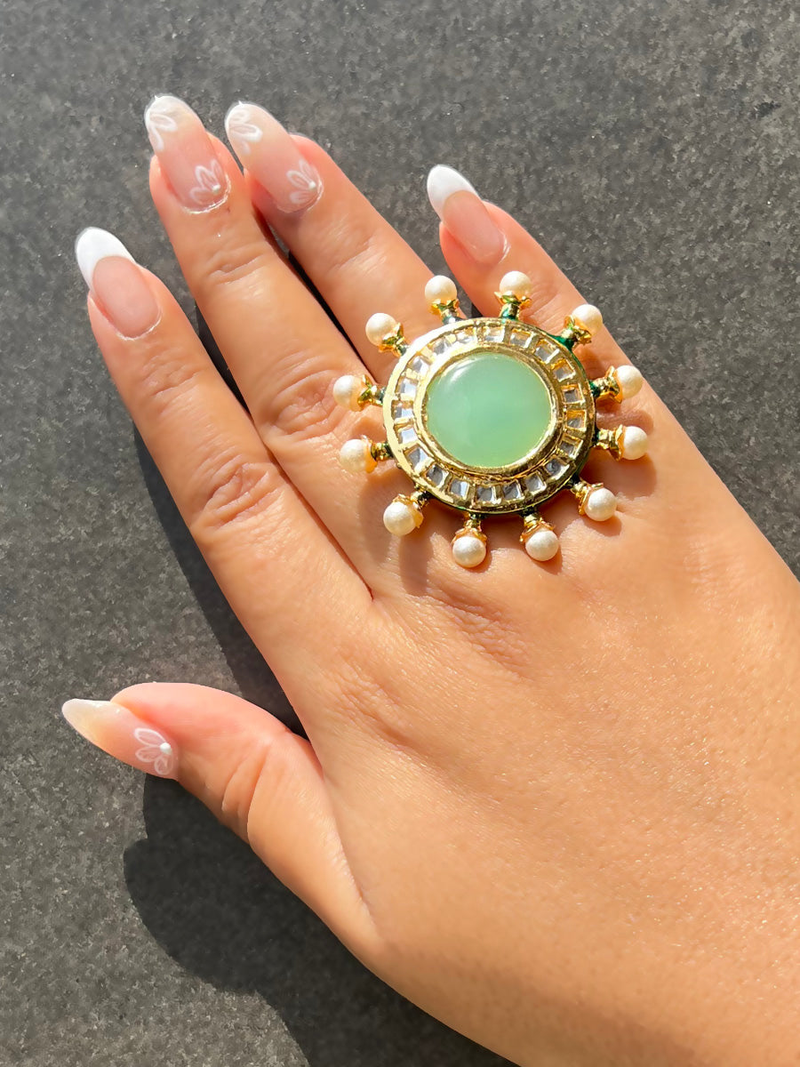 Netra Ring-Mint Green