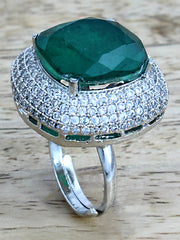 Sofia Ring-Dark Green