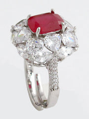 Naysha Ring-Maroon