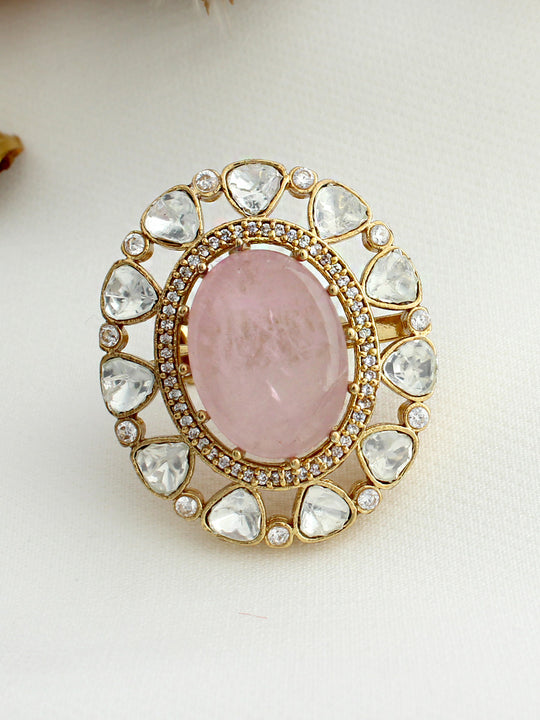 Kavisha Ring-Pastel Pink