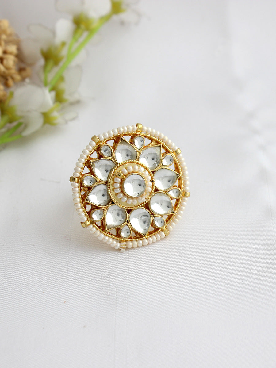 Shloka Ring-White