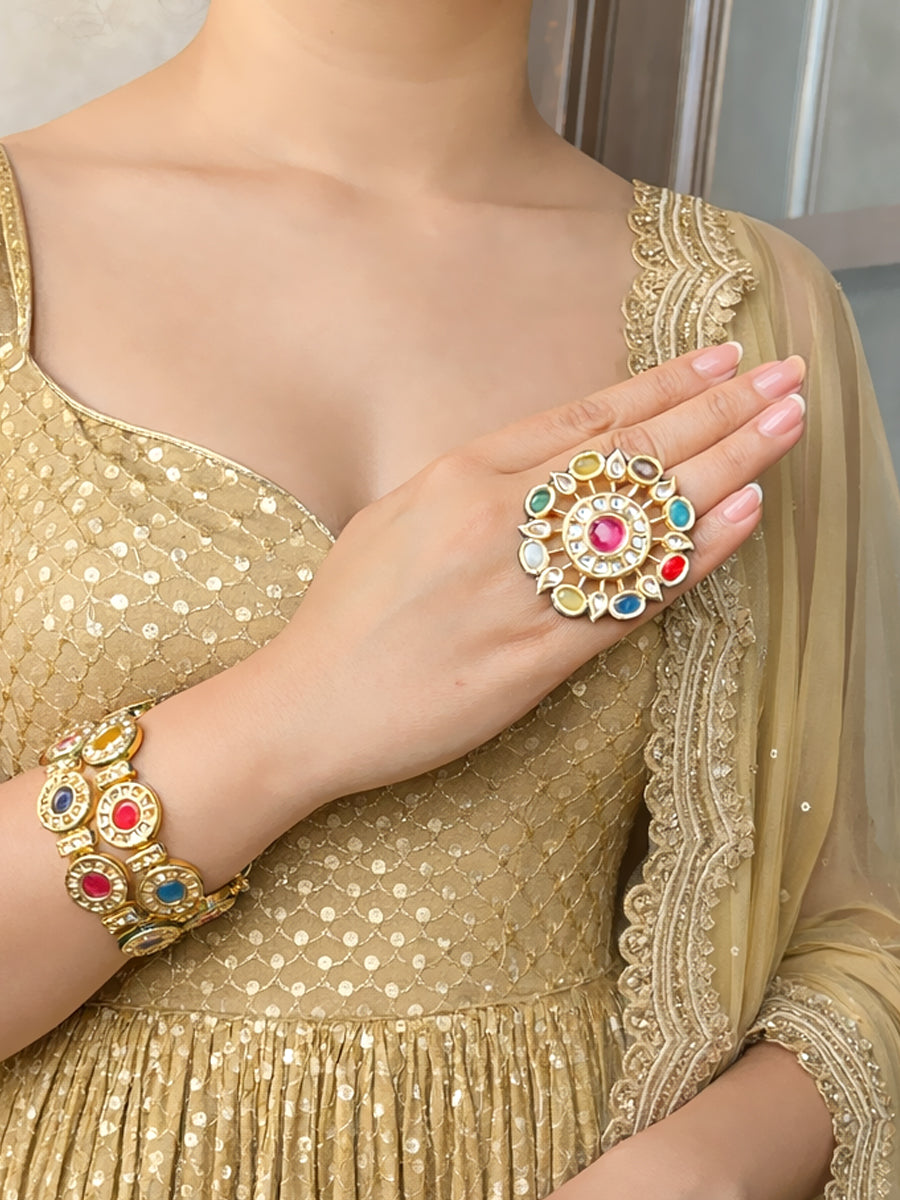 Nabhya Ring-Multicolor