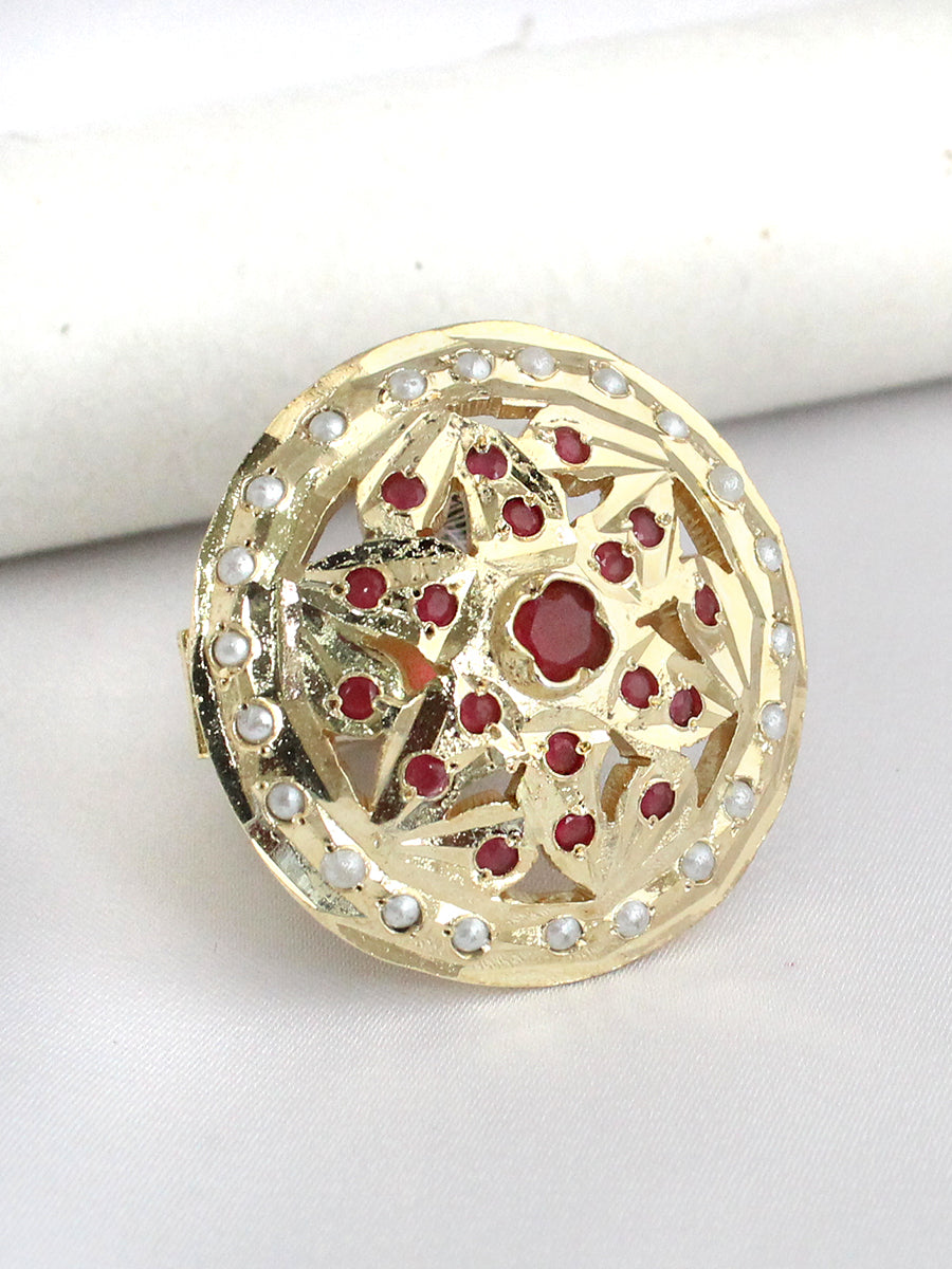 Arisha Ring-Maroon