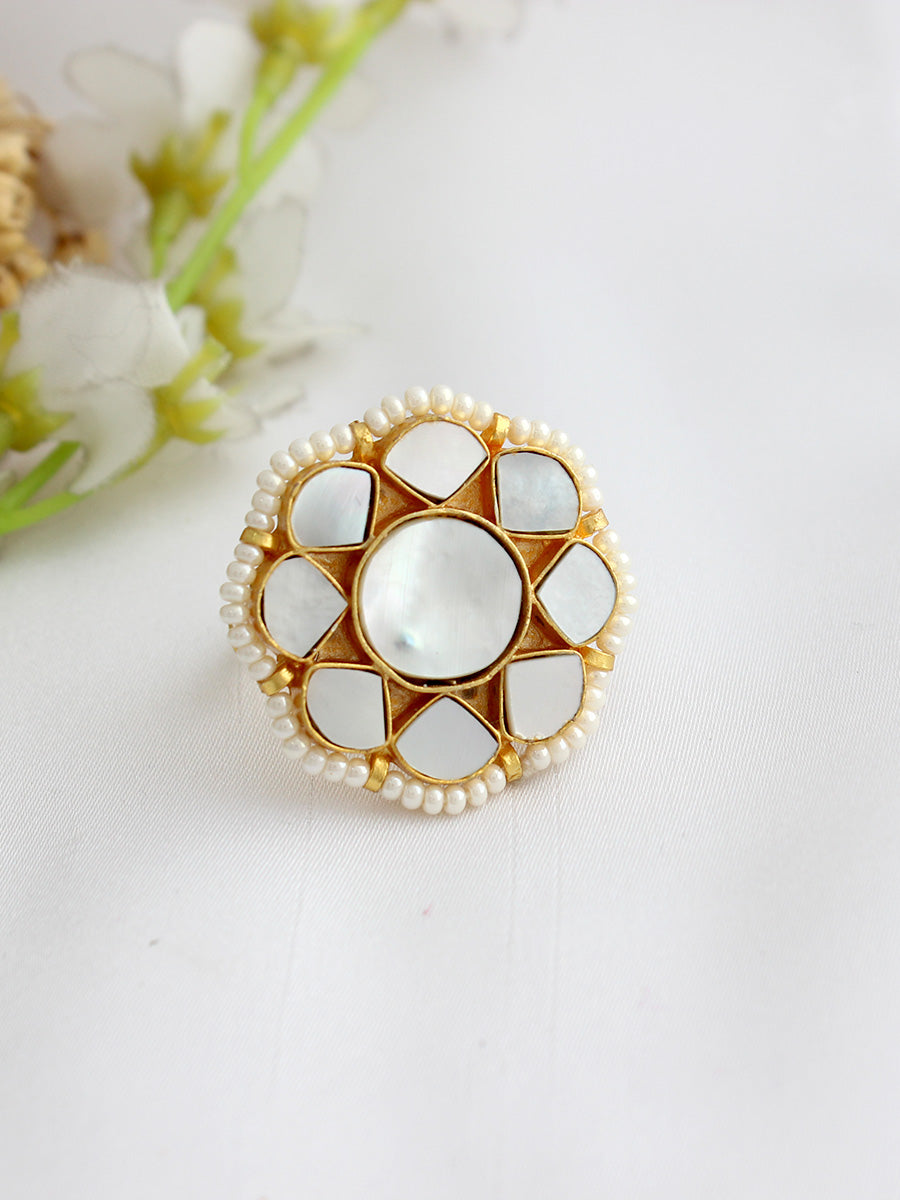 Vartika Ring-Ivory