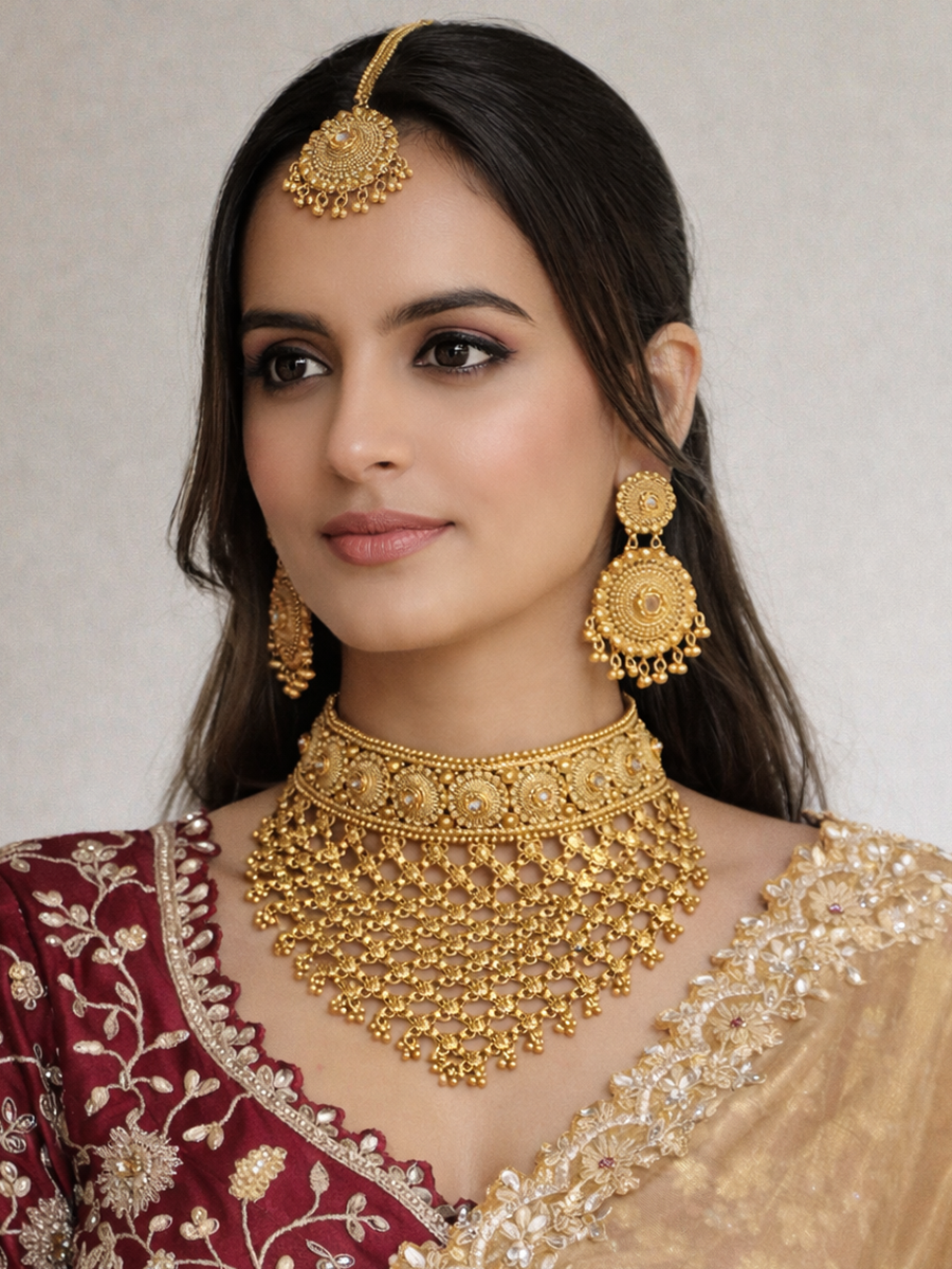 Tanishi Choker Necklace Set