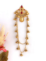 Kumud Hair Bun Pin-Green