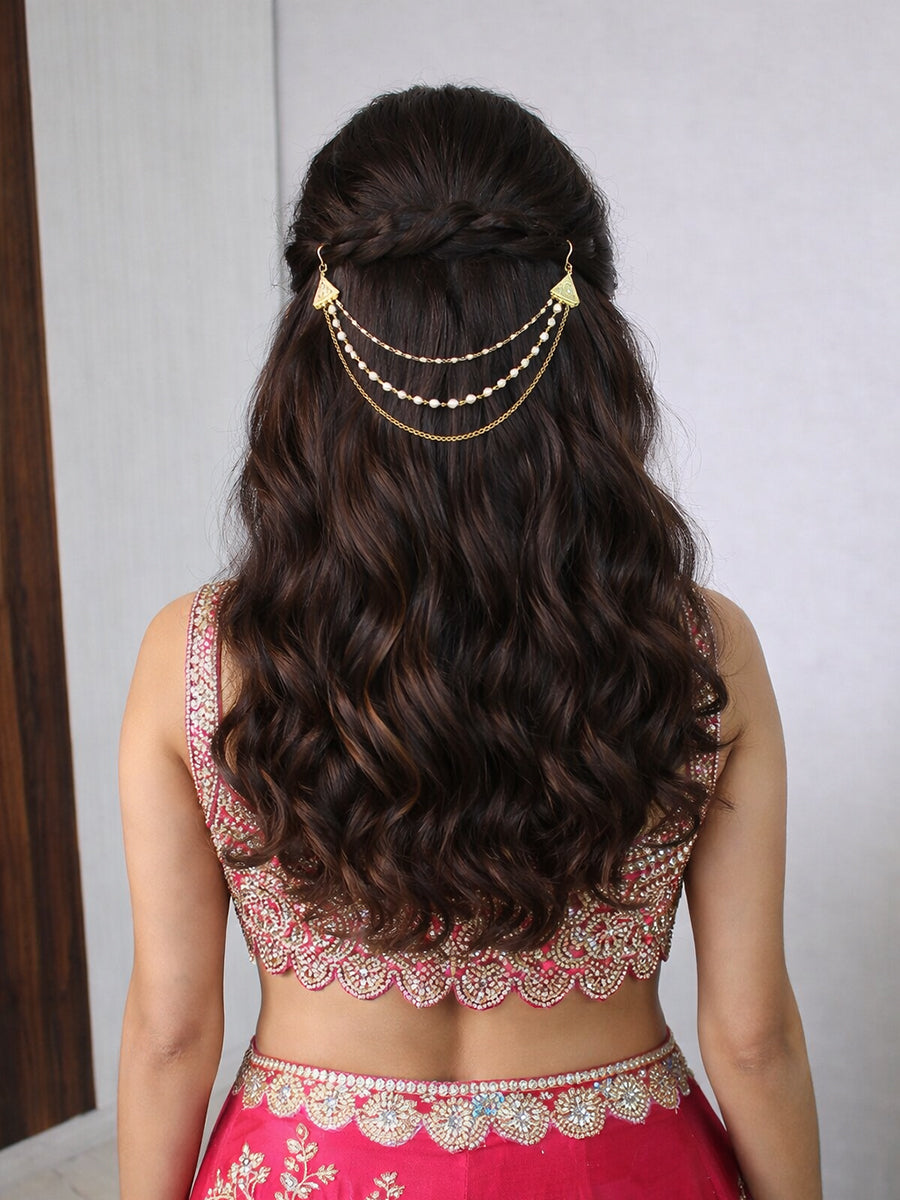 Anvita Bun Pin / Hair Accessory- Gold
