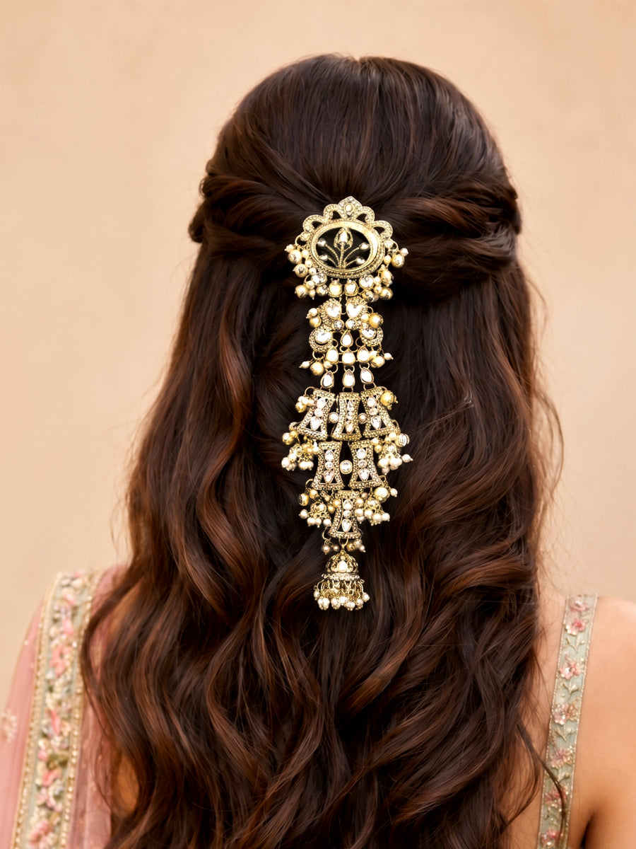 Aadhya Hair Bun pin-Green