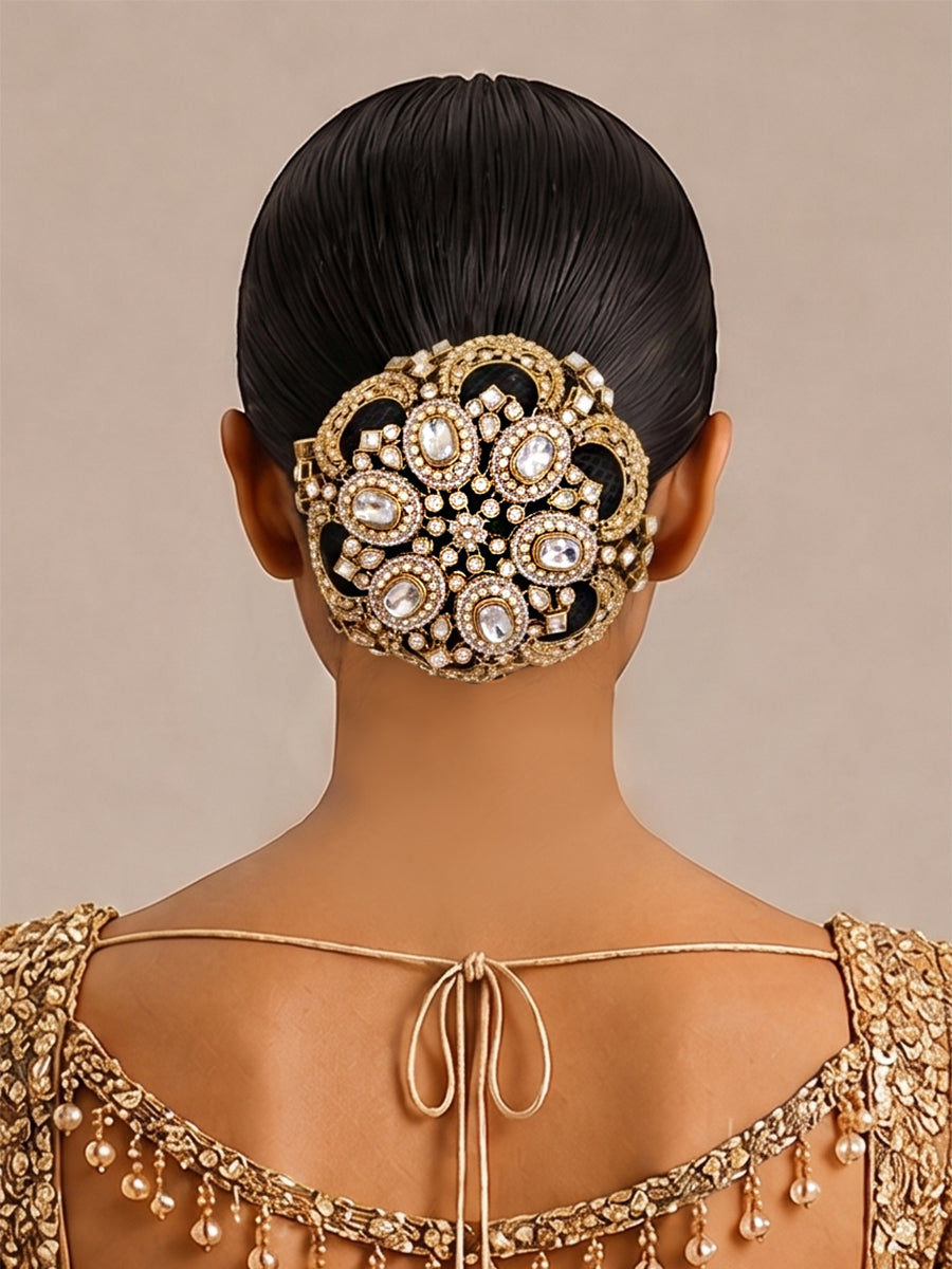Poorva Kundan Bun-Gold