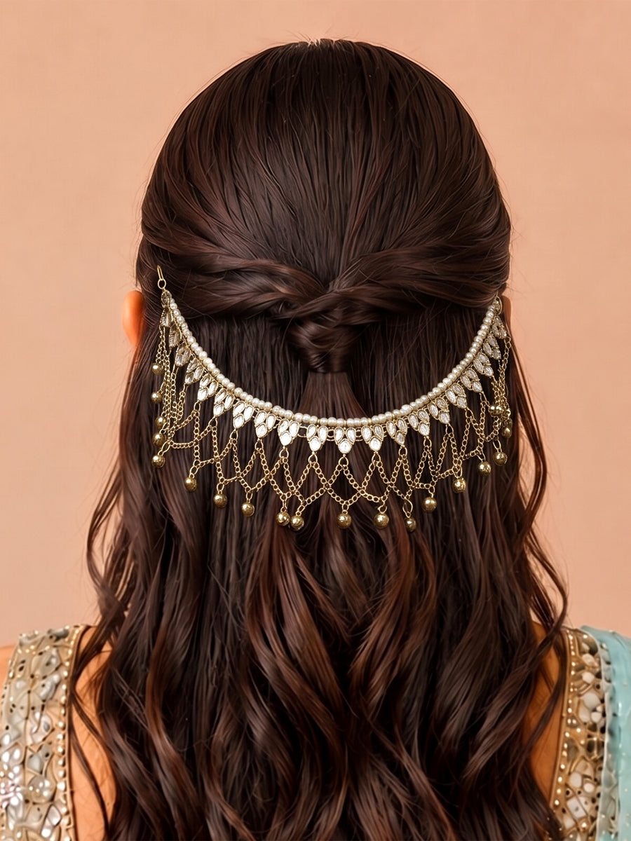 Shriya Hair Bun Pin / Accessory-Gold